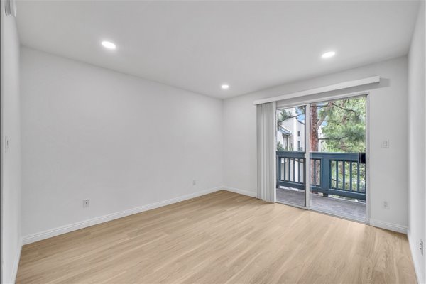 Empty bedroom before staging